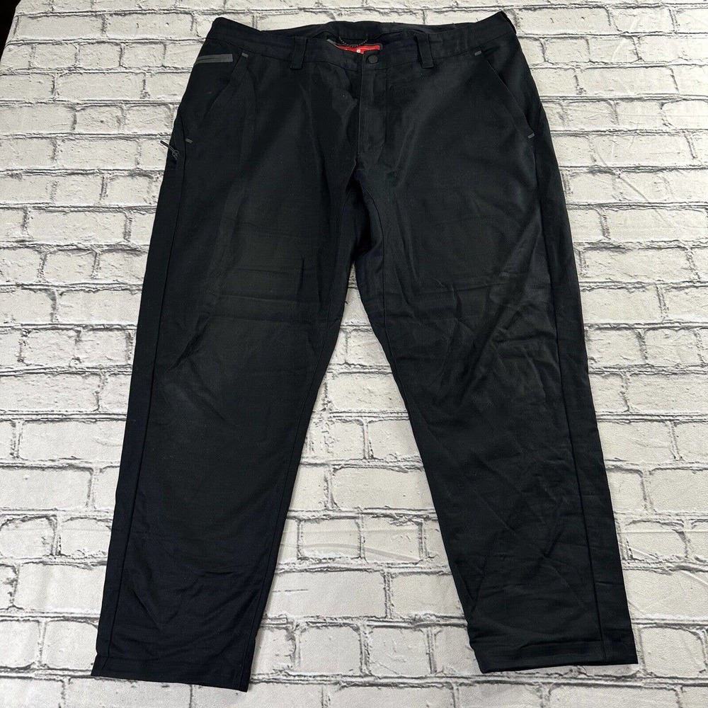 Nike Men's Cotton Blend Bonded Woven Black Cropped Pants Size 36 876972-010